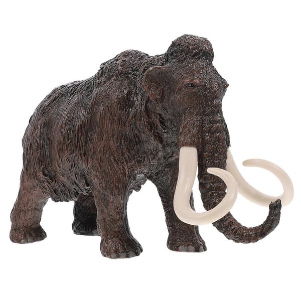 1 stk. Simulering Mammut Modell Solid Statisk Dyremodell Elefant Leke Skrivebordsdekorasjon Håndverk