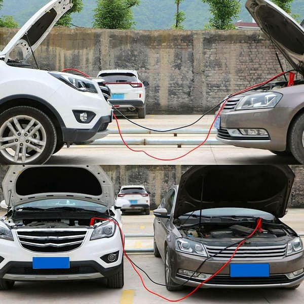 6M 2000AMP Bil Nødstrømkabel Med Strømbeskyttelse Bilbatteri Startkabler Kobbertråd