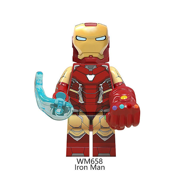 8kpl/setti Marvel Avengers Super Hero -sarjan hahmot Malli Koottavat rakennuspalikat Lelut Lahjat Kodin sisustus