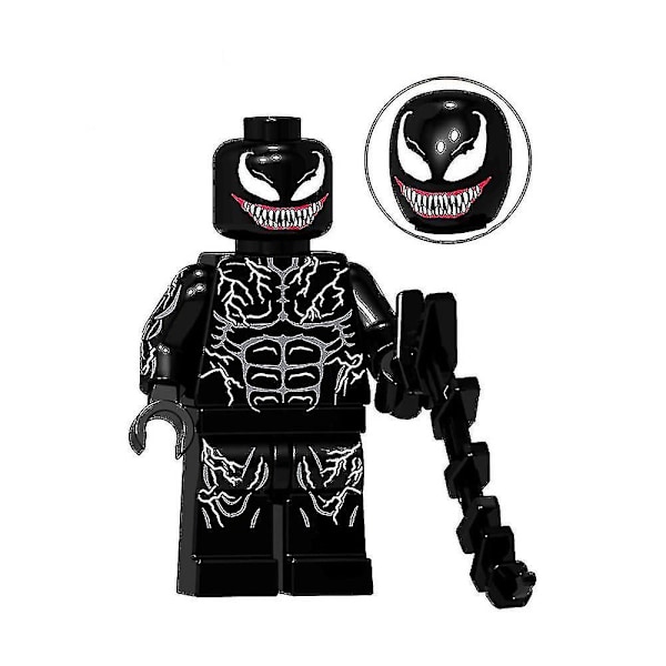 8 stk./sæt Superhelt-serie Minifigurer Byggeklodser Kit, Venom Spiderman Mini Actionfigurer Legetøj Fans Gave til 3 år + Børn Drenge Piger