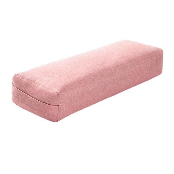 Yogapude Blød Vaskbar Polyester Rektangulær Bærbar Yoga Bolster Sleep Pillow Yoga Fitness Sup