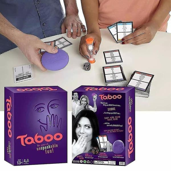 Taboo-peli Klassinen Tiimalasilla Ajoitettava Perhelautapeli