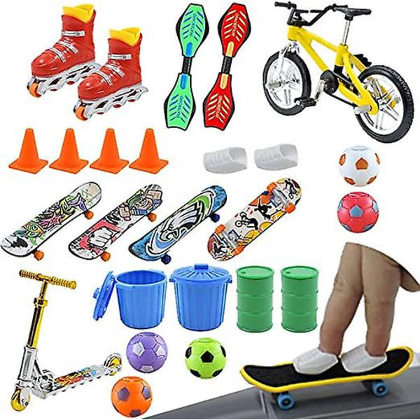 Mini Finger Skateboard Adventskalender 24 Dagar Jul Med Färgglada Brädor För Barn Tonåringar Vuxna