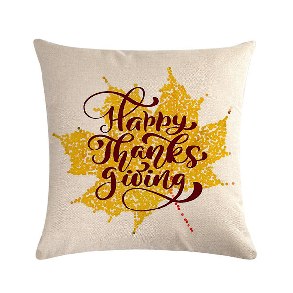 DIY Julgransprydnader På Rea och Utförsäljning Thanksgiving Krans Mönster Kuddfodral Prydnadskudde Soffa Säng Heminredning