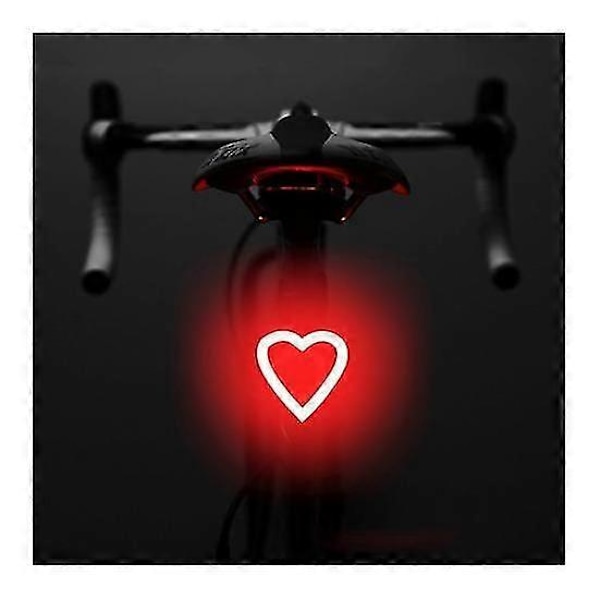 Cykel Baglygte Høj Lysstyrke Vandtæt Flere Lystilstande Genopladelig Cykel Sikkerhed Advarsel Baglygte