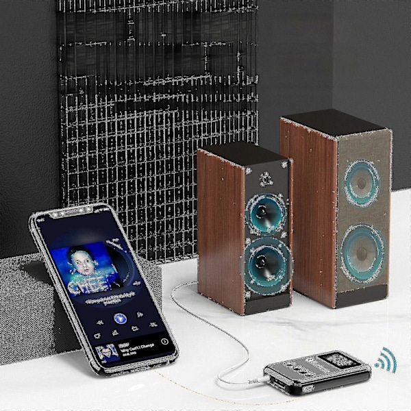 Bluetooth-mottaker Aux Bil Bluetooth-adapter Datamaskin TV FM Bluetooth-sender 5.0