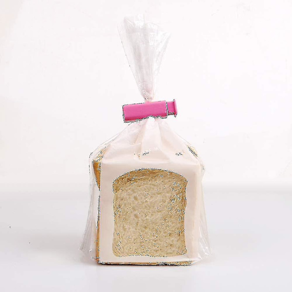 Brødpose-lukkeklemmer, nemme at klemme og låse, assorterede (blågrønrosa) 12-pak