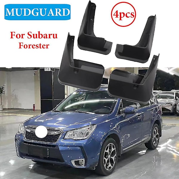 4 stk. for Subaru Forester Sj 2014 2015 2016 2017 2018 Sprutlapper Sprutbeskyttere Skjerm Foran Bak Hjul Biltilbehør