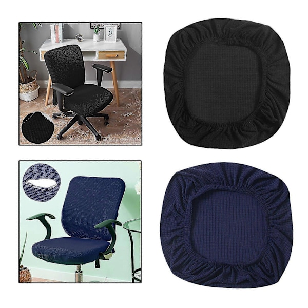 2x Kontorsstolsöverdrag Spandex Avtagbart Stolsöverdrag Stolsöverdrag