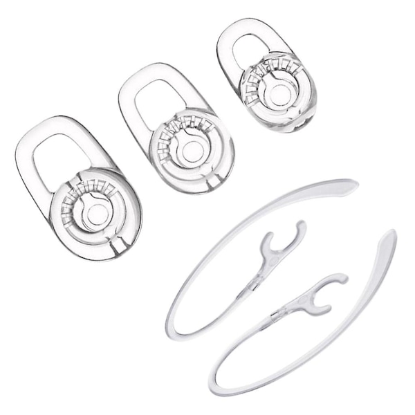 Silikone ørespidser med 360 graders roterende ørekrog til Plantronics M70