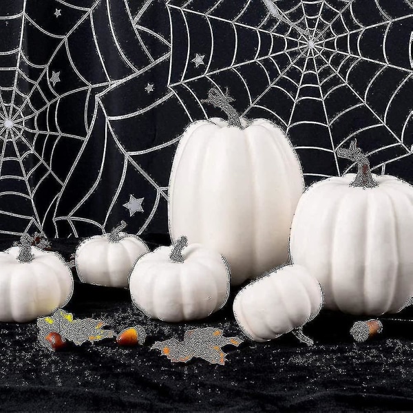 7 kpl keinotekoinen kurpitsa, väärennetty kurpitsa, syyskoristelu kiitospäivän halloween jouluksi