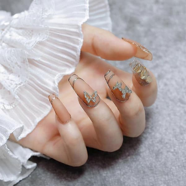 10 stk 3D Krystall Rhinestone Edelstener Neglekunstdekorasjon for Kvinner Jenter Damer