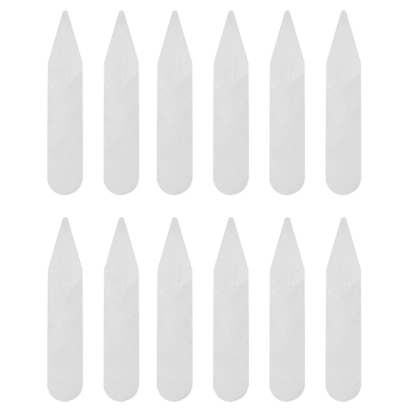 300 st kraghållare för män, kragremsor, kragstöd, kragstöd i plast, kragstöd i plast Transparent Color 5x1cm