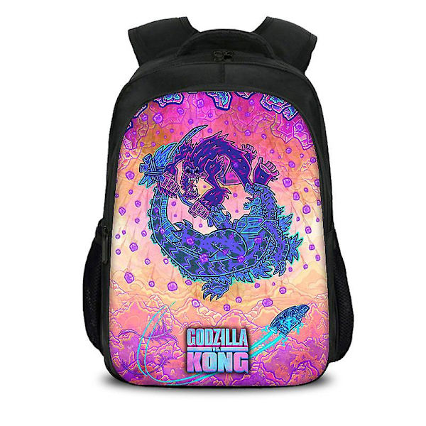 Godzilla Dinosaur Monster Skolebagg Skulder Datamaskin Ryggsekk Stor Kapasitet style7