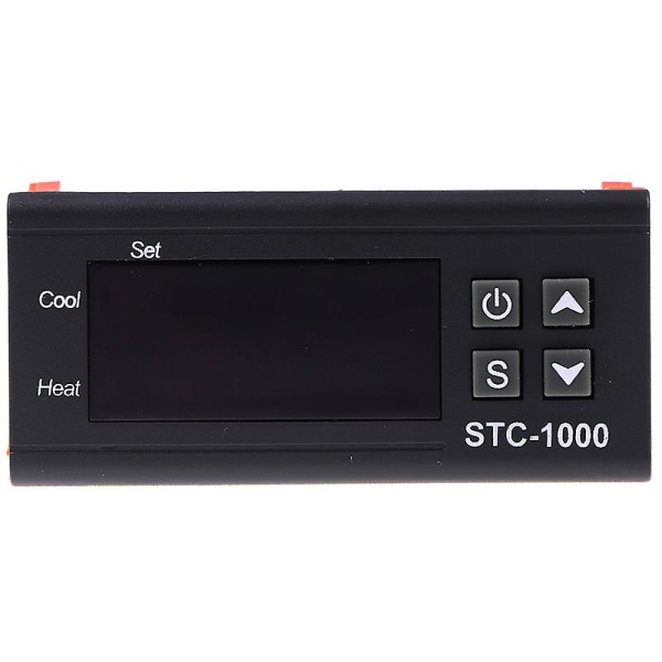 Digital 220v Stc-1000 Temperaturkontroller Termostat Regulator+sensor Shytmv One Size