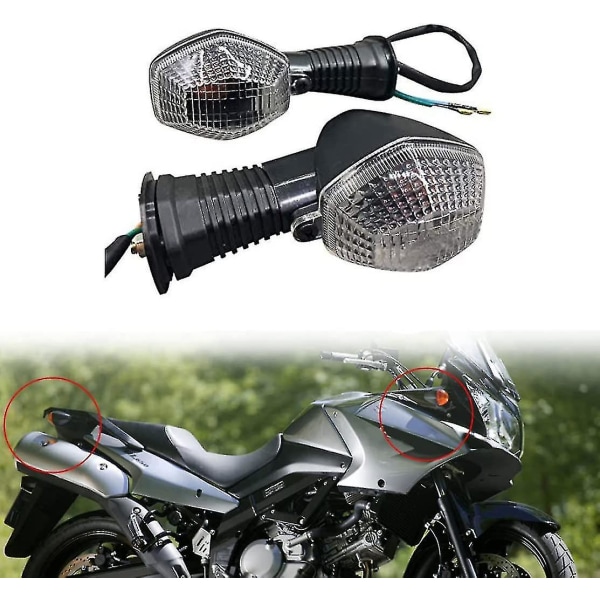 Moottoripyörän suuntavilkkulamppu, joka on yhteensopiva Suzuki Gsf 600/650/1200/1250 N/s Bandit Gsf1250sa 1000 650 V-strom 1parin kanssa, Motorcycle Modi