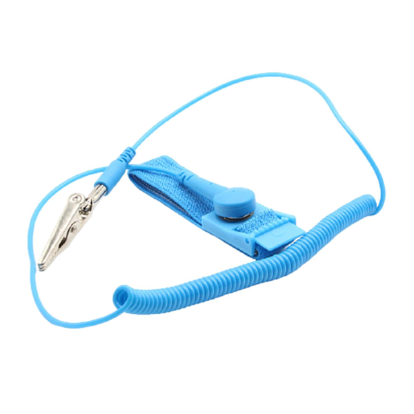 PVC Antistatisk ESD Armband Justerbart Trådbundet Urladdnings Jordningsarmband Qinhai