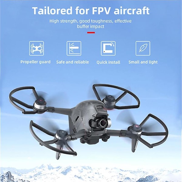 Plastringar för FPV Combo Drone-propellrar, Antikollisionstillbehör