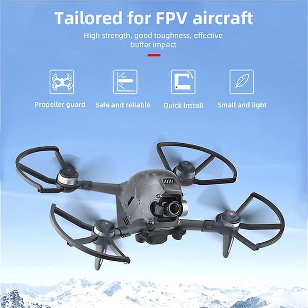 Plastringer for FPV Combo Drone-propeller, antikollisjonstilbehør