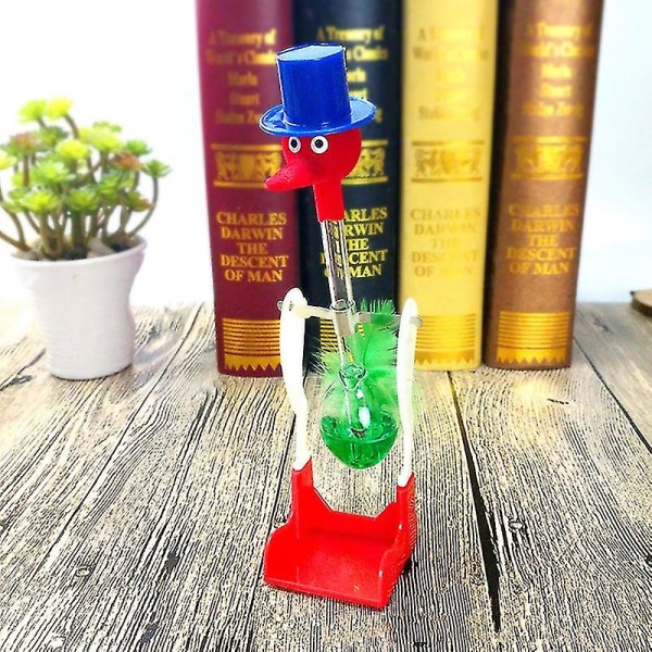 Kreativt non-stop flytende drikkeglass Lucky Bird Duck Bobbing Magic Prank Toy Green