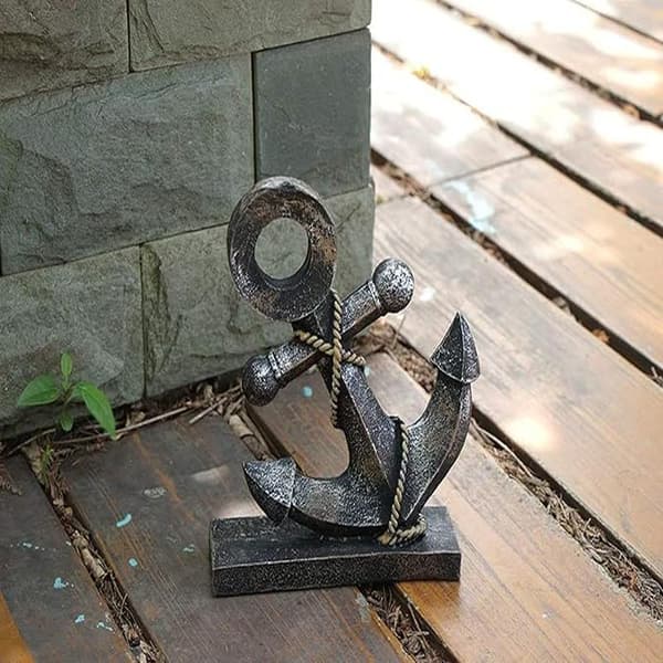 Nautisk indretning, anker model statue ornament til hjem have bar
