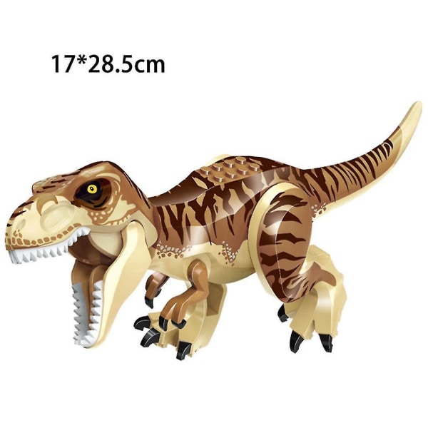 Dinosaurfigurer, Indominus T Rex-blokker, stor dinosaurblokk, barnebursdag A