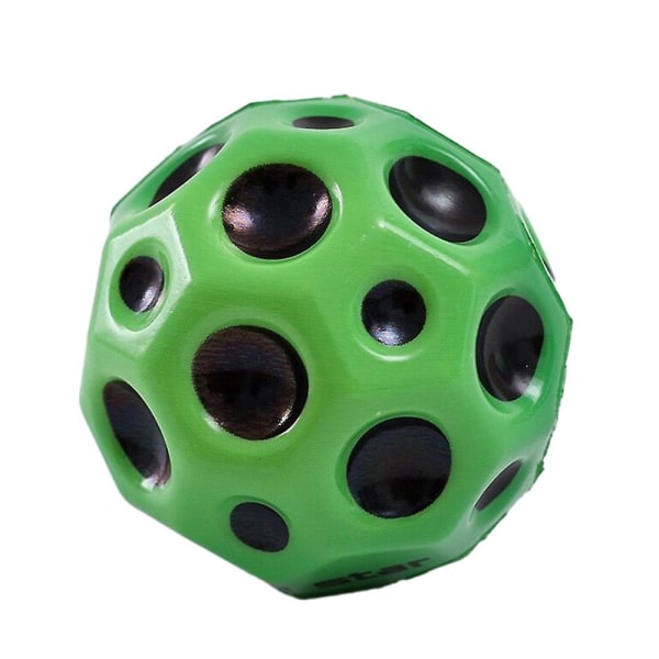 Extrem hög studsande boll Space Ball Hoppa boll Barn Sport Inomhus Utomhus Kasta Fångst Leka Moon Balls Green