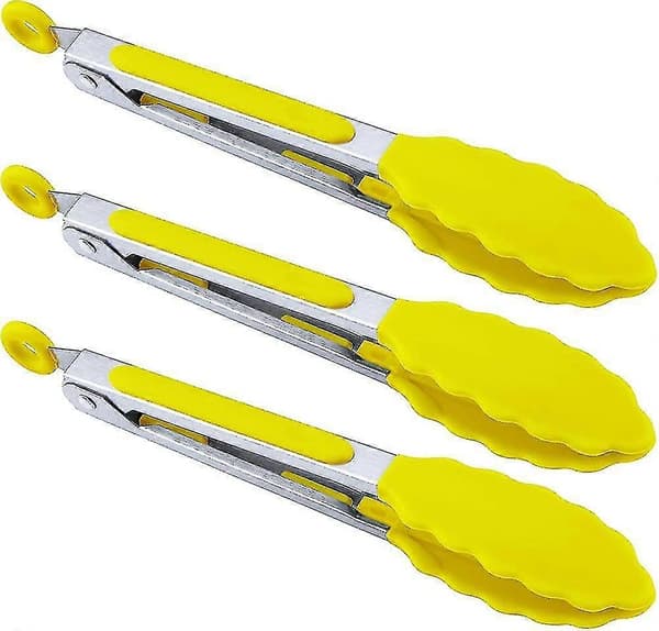 Kjøkkenmatklyper - 17,8 cm mini silikon serveringsklyper - 3 stk klassisk