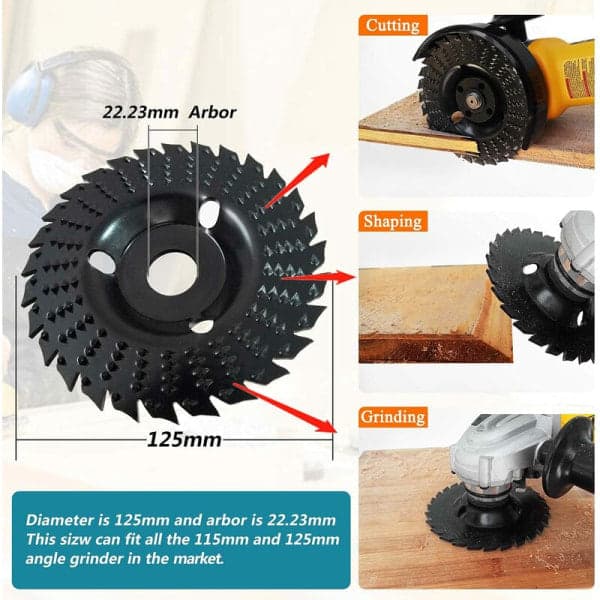 125 mm Träkapskiva Flexibel kapskiva 125 mm trä