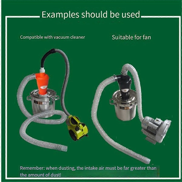 Dammfri Cyklon Dammsamlare SN50T4 50mm Inre Diameter Tillbehör Industriell Separator Samlare