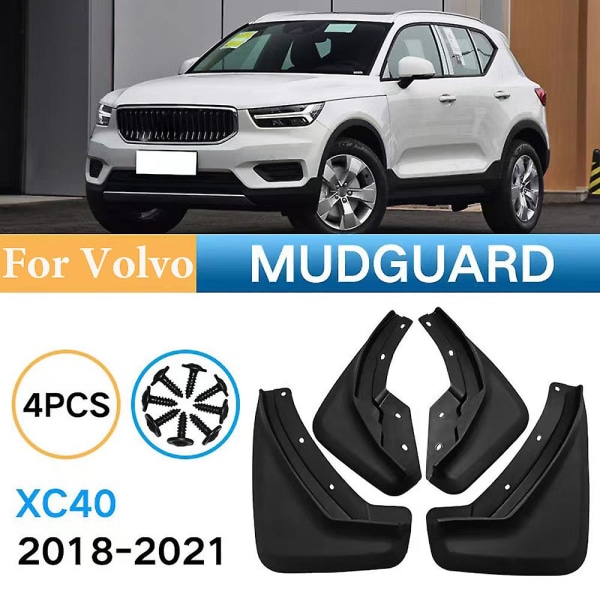 4st Fram Bak För Volvo Xc40 2017-2022 Stänkskärm Stänkskydd Stänkskydd Biltillbehör Auto Styline