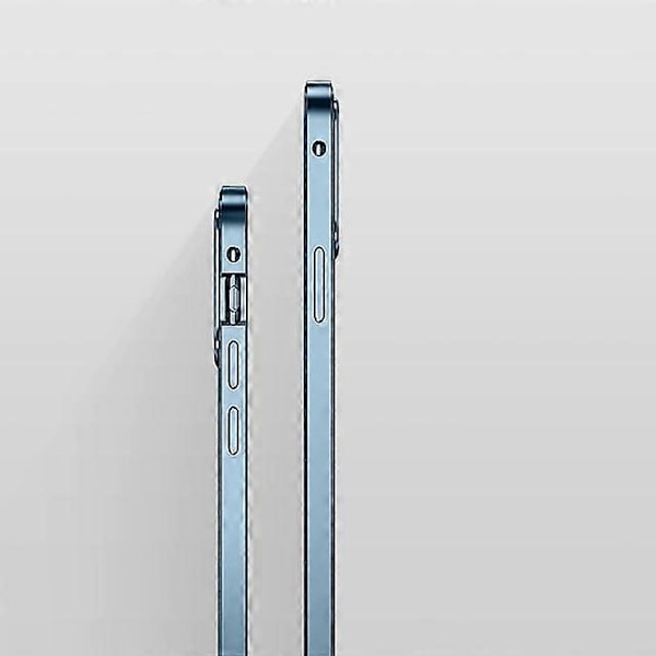 Magnetisk etui til iPhone 13 12 11 Pro Max X XS XR 8 7 Plus dobbeltsidet beskyttelsesetui i hærdet glas Blue iPhone XR