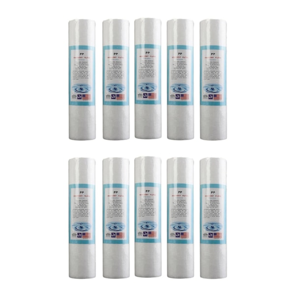 10st ersättningsvattensedimentfilter (5 mikrometer) 2,5 tum X 10 tums patroner