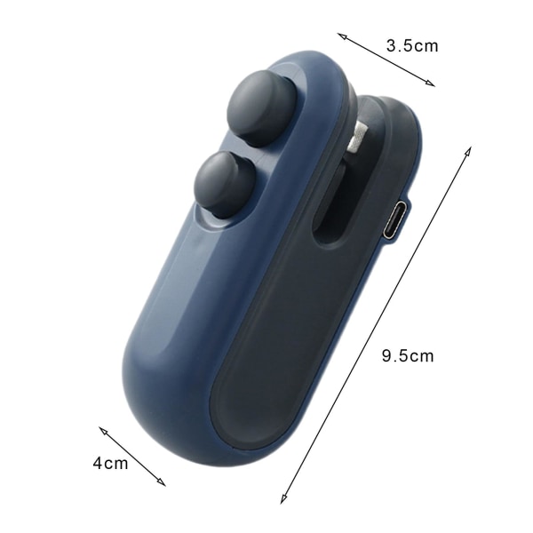 1 Sett Poseforseglingsmaskin Oppladbar Poseforsegler med Kutter Friskhetsbevarende Matlagringsforsegler for Hjemmet