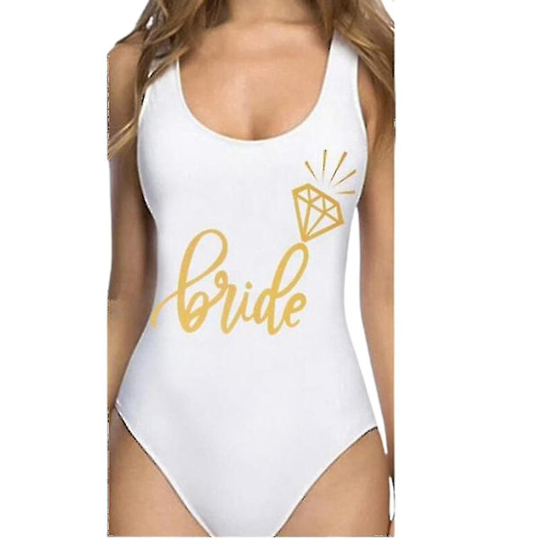 Baddräkt Bride Amp; Brudbaddräkt Strandkläder för kvinnor Black Bride Tribe M
