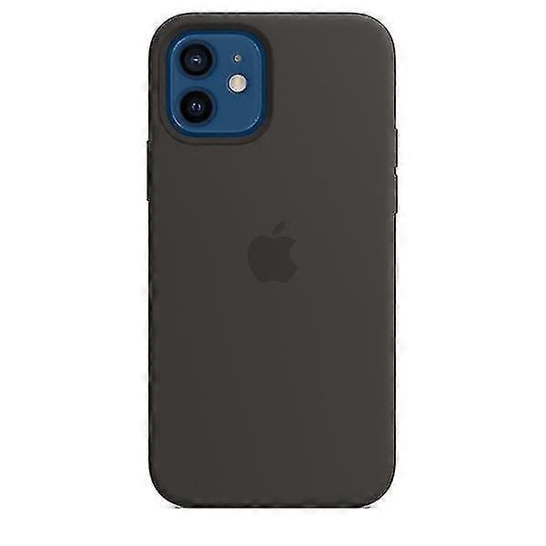 Silikoni Kotelo iPhone 12 ja 12 Pro:lle Black 12 Pro MAX
