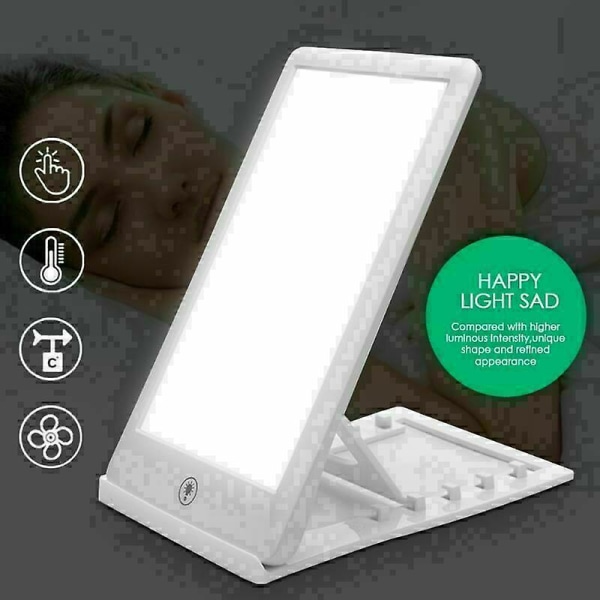 Aespa 10000 Lux Lysterapi Lampe, Lysterapi Lampe Med 3 Lysstyrkenivåer, For Sesongmessig Depresjon, Berøringskontroll
