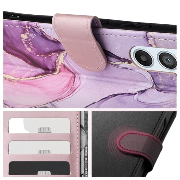 Tech-Protect Galaxy A35 5G Pung Etui - Marmor Rosa