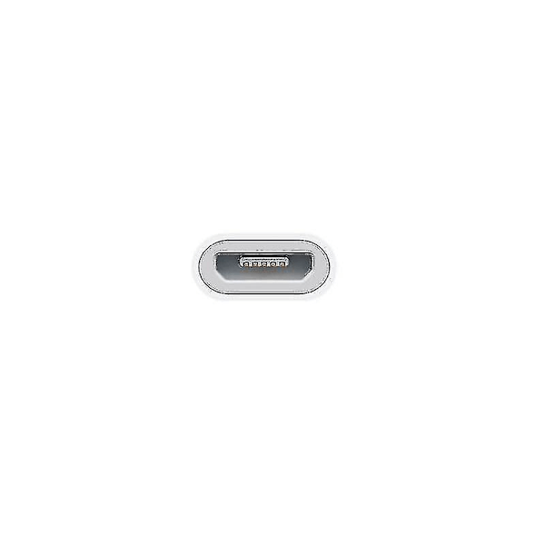 Micro-USB - Apple Lightning -sovitin - valkoinen
