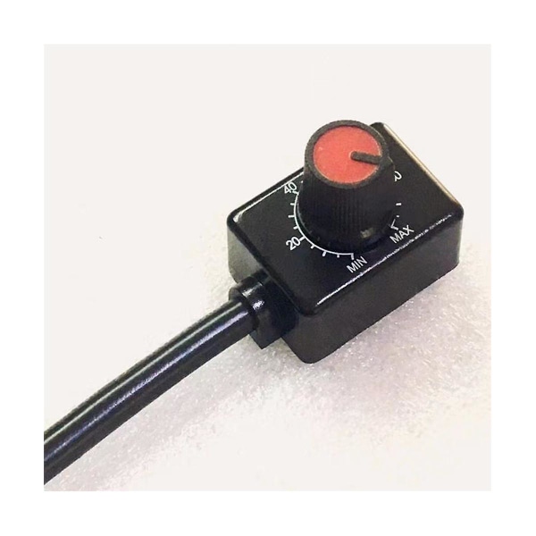 Dc 0/1-10v Knop Led-dæmper, lavspændingspassiv lysdæmper Pwm-dæmpning til 0-10v eller 1-10v dæmpbar elektronisk led-driver 1 stk. Black