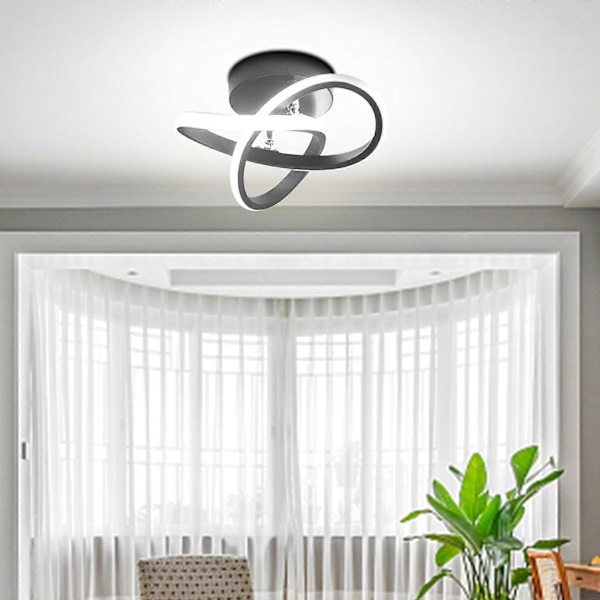 LED-kattovalaisin, pinta-asennettava, yksinkertainen, eteiseen, valkoinen three color 110v 24CM