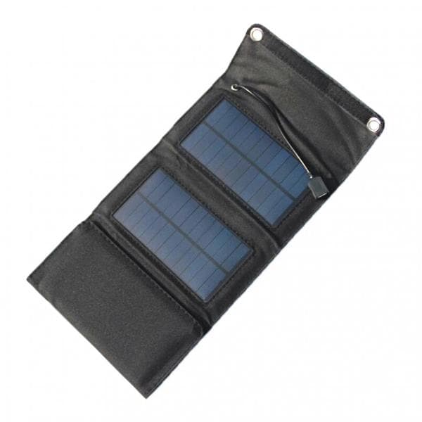 7w solcellepanel batterilader utendørs sammenleggbar bærbar solenergi powerbank
