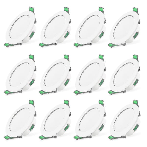 12 stk. 7W Vita LED Downlight Indbyggede Loftslamper Smal Spot Høj Kvalitet - Yvan