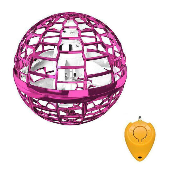Barn Unisex Flying Ball Boomerang Spinner Toys Mini Drone Ufo Födelsedagspresenter Pink