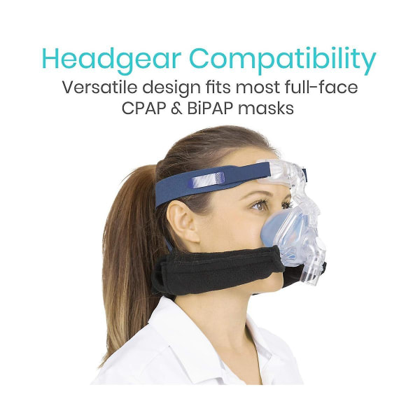 1 stk Cpap nakkepude - maskerem polstret tilbehør - Fleece komfortbetræk til hele ansigtet og næsen -