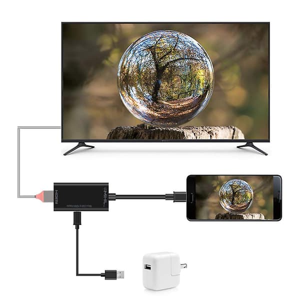 Mhl Micro Usb - Hdmi 1080p Hd -sovitinkaapeli Matkapuhelimen Televisioon