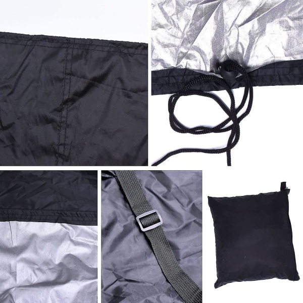 Premium cover, täysikokoinen, pingispöytä, vedenpitävä cover sisä- ja ulkokäyttöön, musta (185 x 70 x 165 cm)
