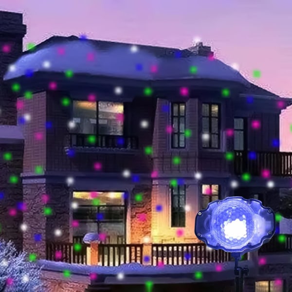 Julepynt til hjemmet Promo Projektorlys Opgradering Snowflake Projektorlys,-lysshow,, Til jul, Valentinsdag, Fest, Bryllup