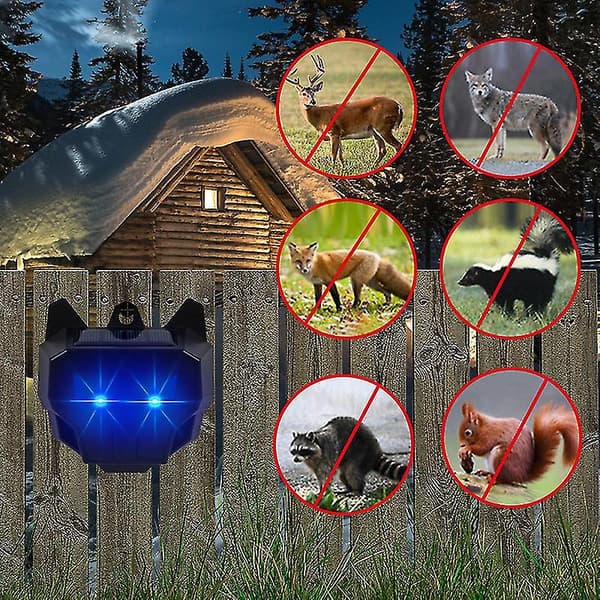 Solar Djurfördrivare Vildsvin Kanin Rådjur Anti Iller Fördrivare
