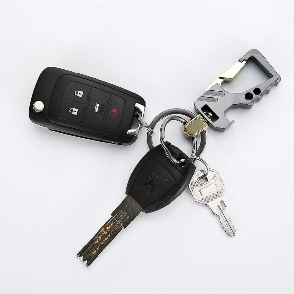 2-pack Nyckelring Karbinhake Nyckelring Metall Mini Karbinhake Nyckelring För nycklar Campingresor